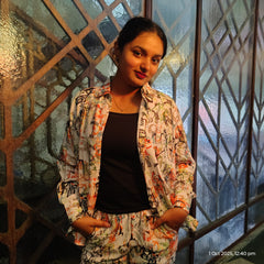 PREMIMUM CYCLE PRINT CO-ORD SET OMNI