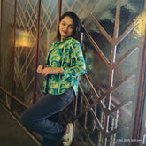 COOL GREEN WAVES SHIRT OMNI