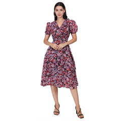 LATEST MULTICOLOR KNEE MAXI DRESS OMNI