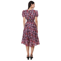 LATEST MULTICOLOR KNEE MAXI DRESS OMNI