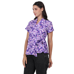 LATEST SHORT SLEEVE PURPLE TOP OMNI
