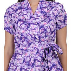 LATEST SHORT SLEEVE PURPLE TOP OMNI