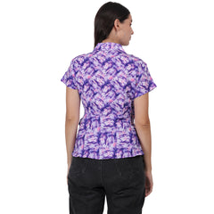 LATEST SHORT SLEEVE PURPLE TOP OMNI