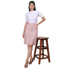 PENCIL SLIT CUT SKIRT