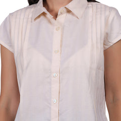 CREAM SHIRT SHORT SLEVEES OMNI