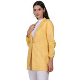 PRETTY YELLOW COTTON BLAZER OMNI