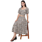 Animal Print Knot top