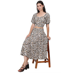 Animal Print Knot top