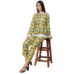 LEMON PRINTED CO-ORD SET