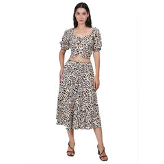 Animal Print Knot top