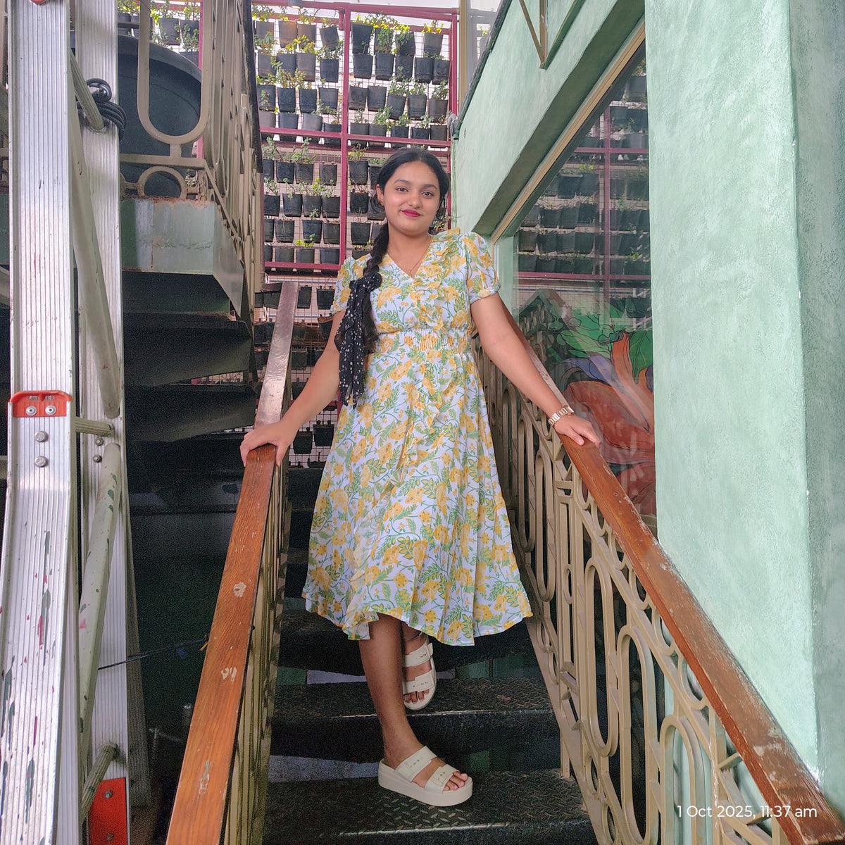 western dress limeon yellow