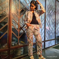 PREMIMUM CYCLE PRINT CO-ORD SET OMNI